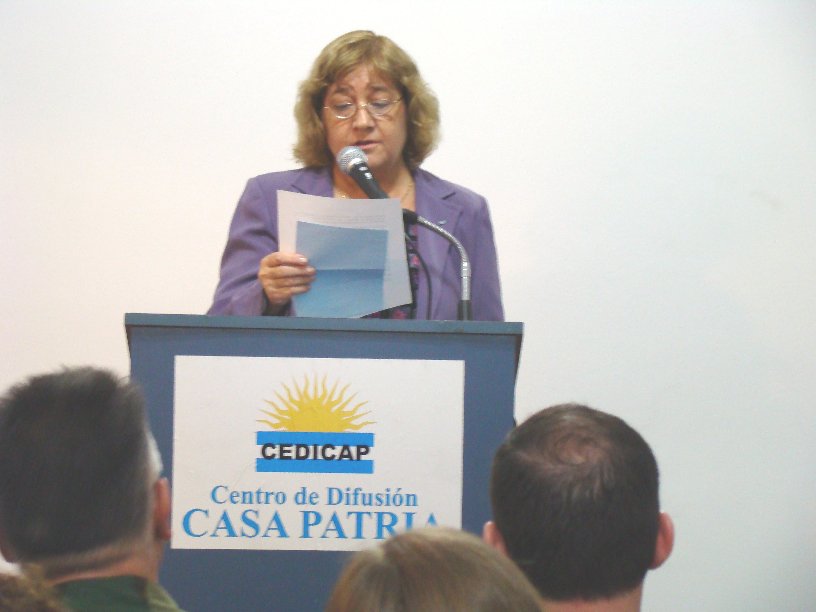 Profesora Alicia María Quinodoz de Biondini, directora del CEDICAP