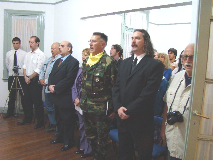 Entonación del Himno Nacional Argentino